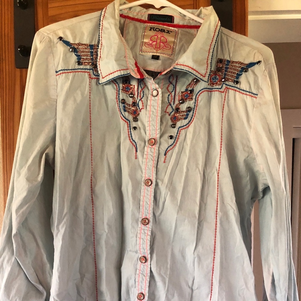Roar long sleeve western shirt